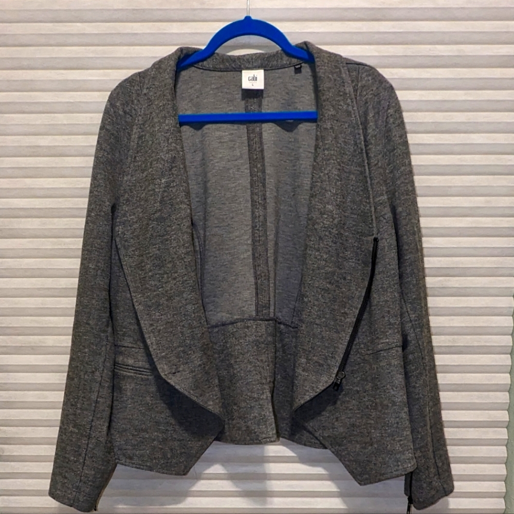 Unique grey stretch blazer